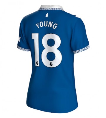 Everton Ashley Young #18 Koszulka Podstawowych Kobiety 2023-24 Krótki Rękaw